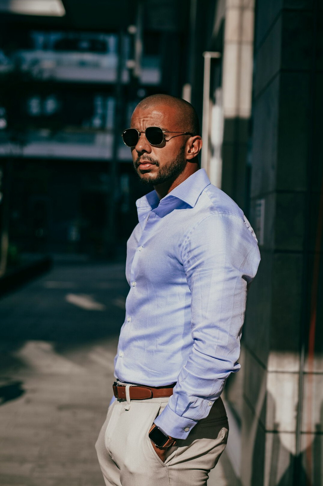 Portrait of a man in a business casual shirt