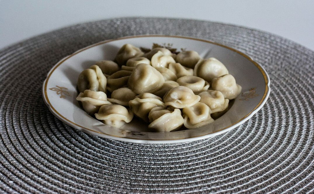 traditional polish pierogi on table